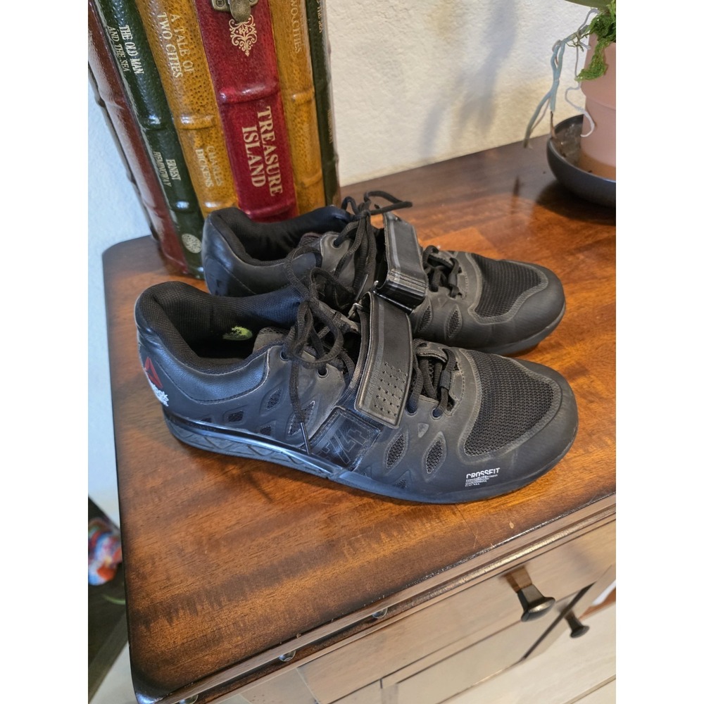 Reebok Crossfit Shoes Mens Size‎ 10  Powerbax ETC Technology Black Sneakers